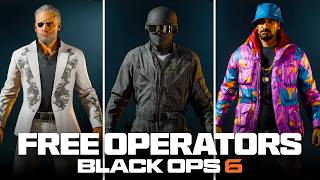 ALL 15 FREE OPERATOR SKINS TO CLAIM in BO6 PRE SEASON Free Operators Promos amp  Black Ops 6 [upl. by Harlin]