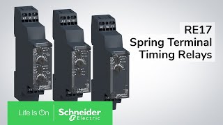 Schneider On Delay Timer RE17RAMU schneider timer technical technolgy programming engineering [upl. by Croner]