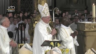 Messe daccueil de Mgr Laurent Ulrich archevêque de Paris [upl. by Eelrebmyk]