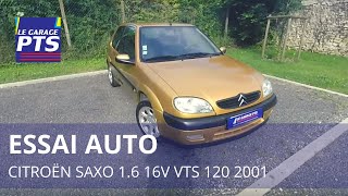 TEST  CITROËN SAXO VTS 16 16V 120 2001  FRANCE [upl. by Shena214]