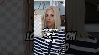 LOUIS VUITTON SPEEDY 25 vs SPEEDY 20 😳 BIG DIFFERENCE louisvuittonlover lvspeedy [upl. by Dymoke]