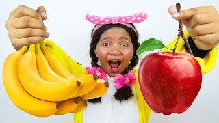 Apples and Bananas Song Nursery Rhymes for Kids [upl. by Eisseb]