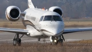 Embraer EMB135BJ Legacy 600 Take Off at Airport BernBelp [upl. by Vedetta259]