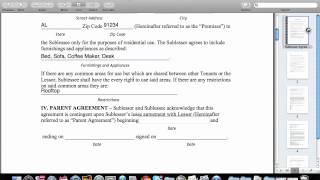 How To Fill Out A Sublease Agreement [upl. by Worden]