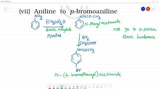 Aniline to pbromoaniline [upl. by Eeresed57]