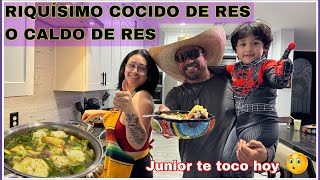 DELICIOSO COCIDO DE RES 😱😱JUNIOR FUE BALCONEADO😱 [upl. by Ruamaj]