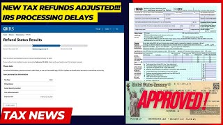 2024 IRS TAX REFUND UPDATE  New Refund Delays Adjusted Tax Refunds Tax Processing Path Act [upl. by Heady961]