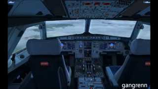 FSX  A320 Extended ILS landing at Montréal Pierre Trudeau  Snow storm [upl. by Olivier879]