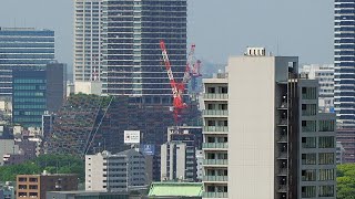 グランドシティタワー池袋、プラウドタワー池袋の建設状況（2024年4月28日） [upl. by Noevad]