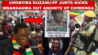 Chobvira🥵inside ZanuPF Politburo Junta finally kicks Mnangagwa out anoints Vp Chiwenga🔥🇿🇼 [upl. by Sahpec538]