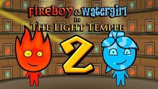 Fireboy and Watergirl 2 The Light Temple Walkthrough  All Levels 140 Full HD [upl. by Urbain]