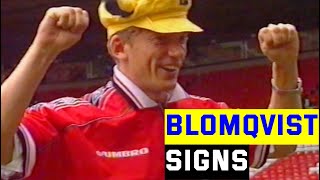 Jesper Blomqvist signs for Manchester United  1998 [upl. by Adara]