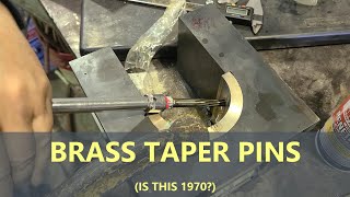 Machinists Minutes Installing brass taper pins BB 33 [upl. by Natsyrt]