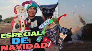 ¡TRONAMOS TODOS ESTOS CUETES AL MISMO TIEMPO  ESPECIAL DE NAVIDAD 🎄CarlitosVlogs10 [upl. by Eidda]