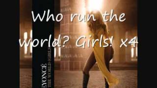 Who Run the World Lyrics  Beyonce [upl. by Aihsekram811]