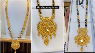 22k Gold Mangalsutra Designs  Long Mangalsutra With Weight And Price [upl. by Yenial548]