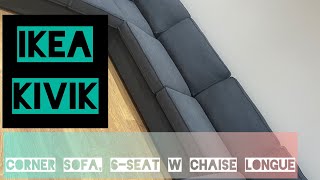 KIVIK Corner sofa 6seat UNBOXING ASSEMBLING UK youtubeshorts ikea sofa uk [upl. by Kehoe602]