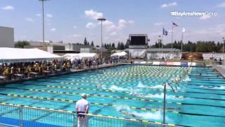 CIF swimming and diving sights and sounds Northgate boys swim state title in 200 medley relay east [upl. by Banky718]