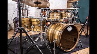 Evetts Drums Spotted Gum Shell Pack amp Matching Snare Drum  Drummers Review [upl. by Annayd]