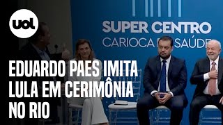 Eduardo Paes imita Lula e diz que eles vão fazer muito’ ‘Vamos mostrar que dá’ [upl. by Smoot878]