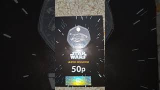 STAR WARS LIMITED EDITION MILLENIUM FALCON OFFOCAL 50 PENCE COIN [upl. by Armalda437]