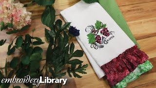 Embroidered Ruffle Towel [upl. by Zeb]