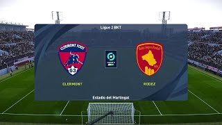 Clermont Foot vs Rodez AF 09082024 Club Friendlies PES 2021 [upl. by Eloken]