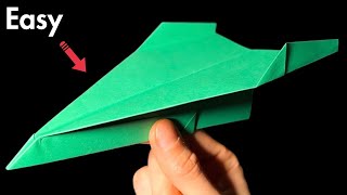 HOW to make a fast paper airplane that flies far  origami plane rocket GUNAR 2 [upl. by Yehtomit78]