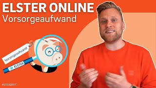 Anlage Vorsorgeaufwand in ELSTER online  ELSTER online Tutorial zur Steuererklärung 2022 [upl. by Bryner543]