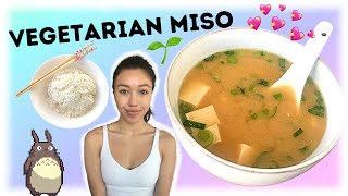 the SECRET to AUTHENTIC MISO soup 🌱 vegetarianvegan [upl. by Yretsym]