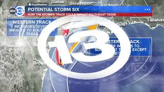 ABC13 Weather Alert Day Tropical stormlike conditions Wednesday [upl. by Kcirred]