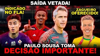 PAULO SOUSA TOMA DECISÃO IMPORTANTE VOLANTE DA FIORENTINA INDICADO ZAGUEIRO OFERECIDO [upl. by Wakerly]