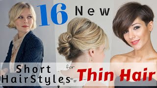 16 Short HairStyles for Thin Hair 2015 [upl. by Jepum648]