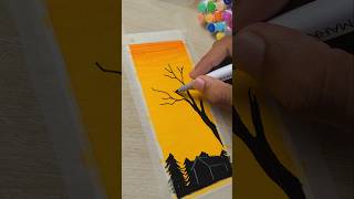 Painting 🎨 easy painting tricks shorts drawing ytshorts painting satisfying art [upl. by Etz]