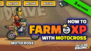 Motocross Mastery XP Tutorial  Three Different Methods  How To  Hill Climb Racing 2 [upl. by Boote]