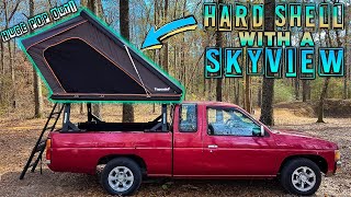 NEW Rooftop Tent With POP OUT SkyView Window on Amazon Winter Truck Camping [upl. by Chicoine]