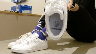 Adidas Stan Smith Junior with Stan Smith quotadultquot sizing comparison [upl. by Hnaht866]