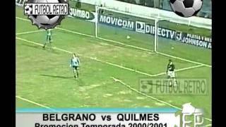 Belgrano 1 vs Quilmes 0 Promocion 20002001 Mugnaini FUTBOL RETRO TV [upl. by Pappas]