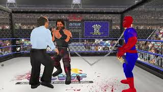 OCWF S0402 WebRope Cage Match  spiderman VS bonesaw [upl. by Pammie]