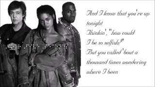 Rihanna  Four Five Seconds Lyrics Official [upl. by Accire]