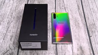 Samsung Galaxy Note 10 Plus  Unboxing and First Impressions [upl. by Leckie]