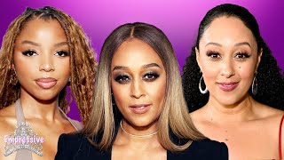 Tia and Tamera Mowry are feuding But WHY  Chloe Baileys label wont give her a budget SMH [upl. by Paske]