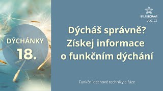 DÝCHÁNKY 18  Dýcháš správně Získej informace o funkčním dýchání [upl. by Aes]