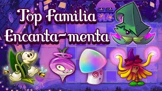 Top 12 Plantas de la peor a la mejor de la familia Encantamenta de PvZ 2 [upl. by Eadrahs]