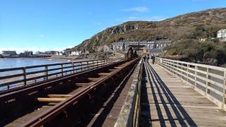 Train crossing Barmouth Bridge [upl. by Burnard560]