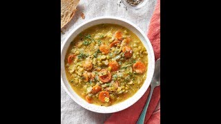 instant pot vegan pea soup recipe [upl. by Adest341]