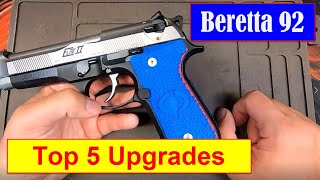 Beretta 92 Platform 92FS M9A1 92A1 92X  Top 5 Upgrades [upl. by Aznola]