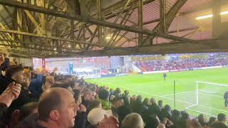 Chesterfield Fans away at Grimsby Town  Kabongo Tshimanga Goal 11122021 [upl. by Eilah]