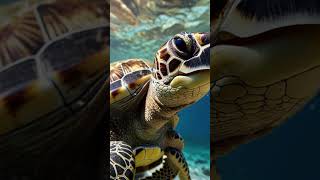 Hawksbill Turtle Guardians of Coral Reefs Turtle hawksbillturtle shorts ocean [upl. by Nessah]