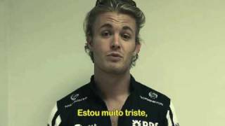 Nico Rosberg lost his helmet in Brazil [upl. by Enovad]